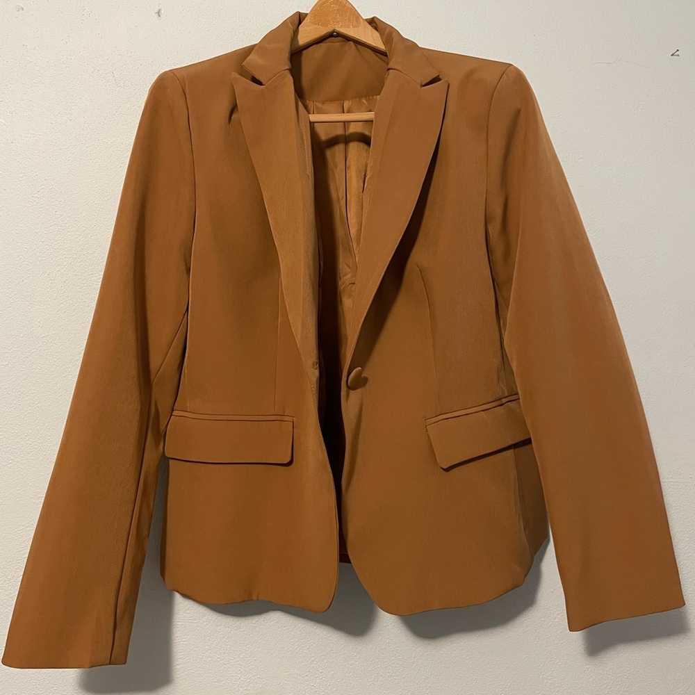 Camel Brown Women's Blazer